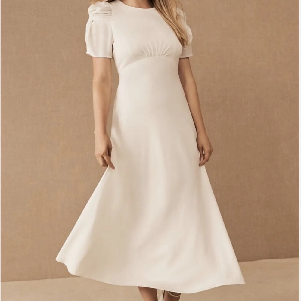 BHLDN Leyden Cream Bridesmaids Wedding Dress Us Size 10